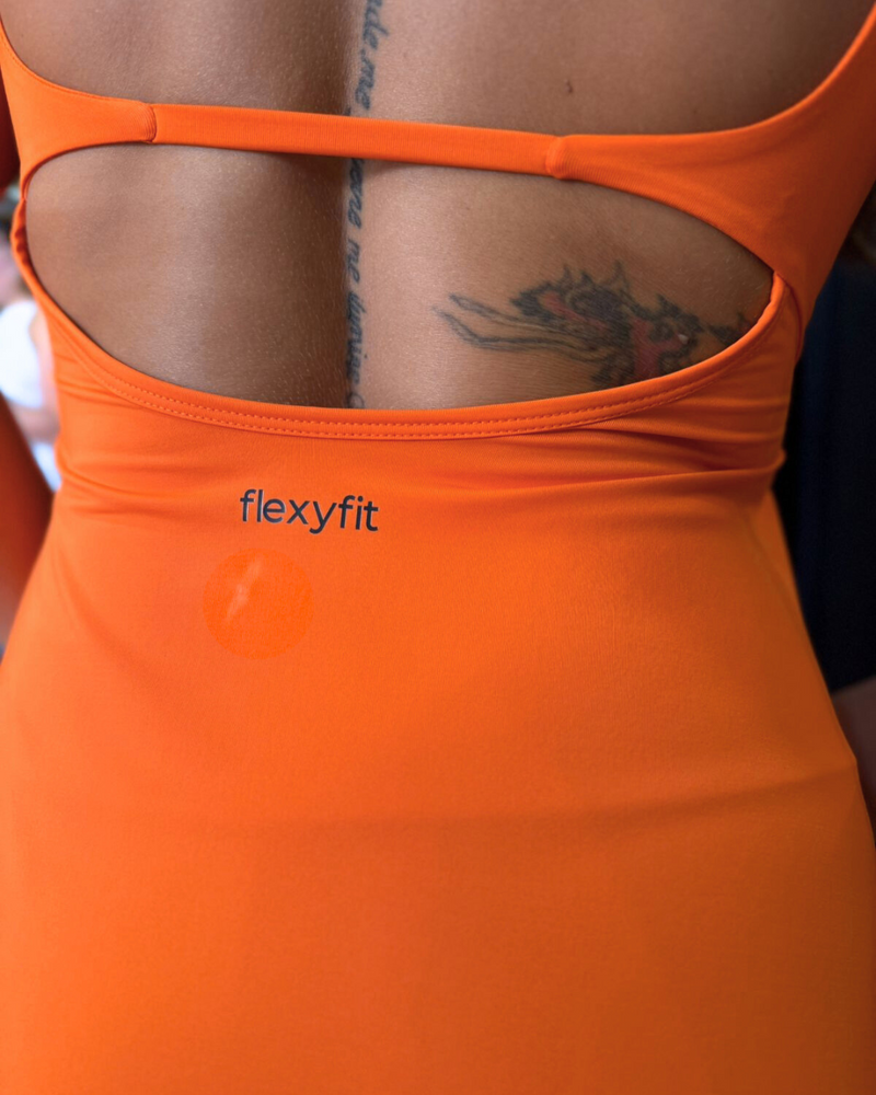 Vestido Mari Laranja Beach Tennis