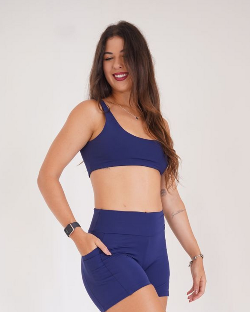 Top Duo Azul Marinho