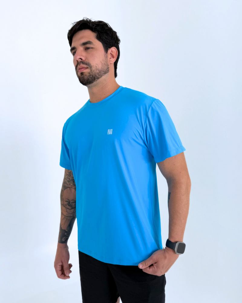 Blusa Masculina Básica Azul Turquesa