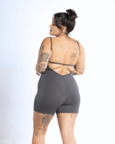 Macacão Curto Modern Chumbo