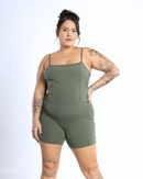 Macacão Curto Modern Verde Militar