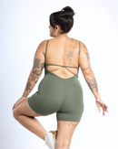 Macacão Curto Modern Verde Militar