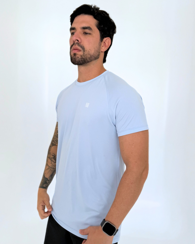 Camiseta Raglan Masculina Azul London