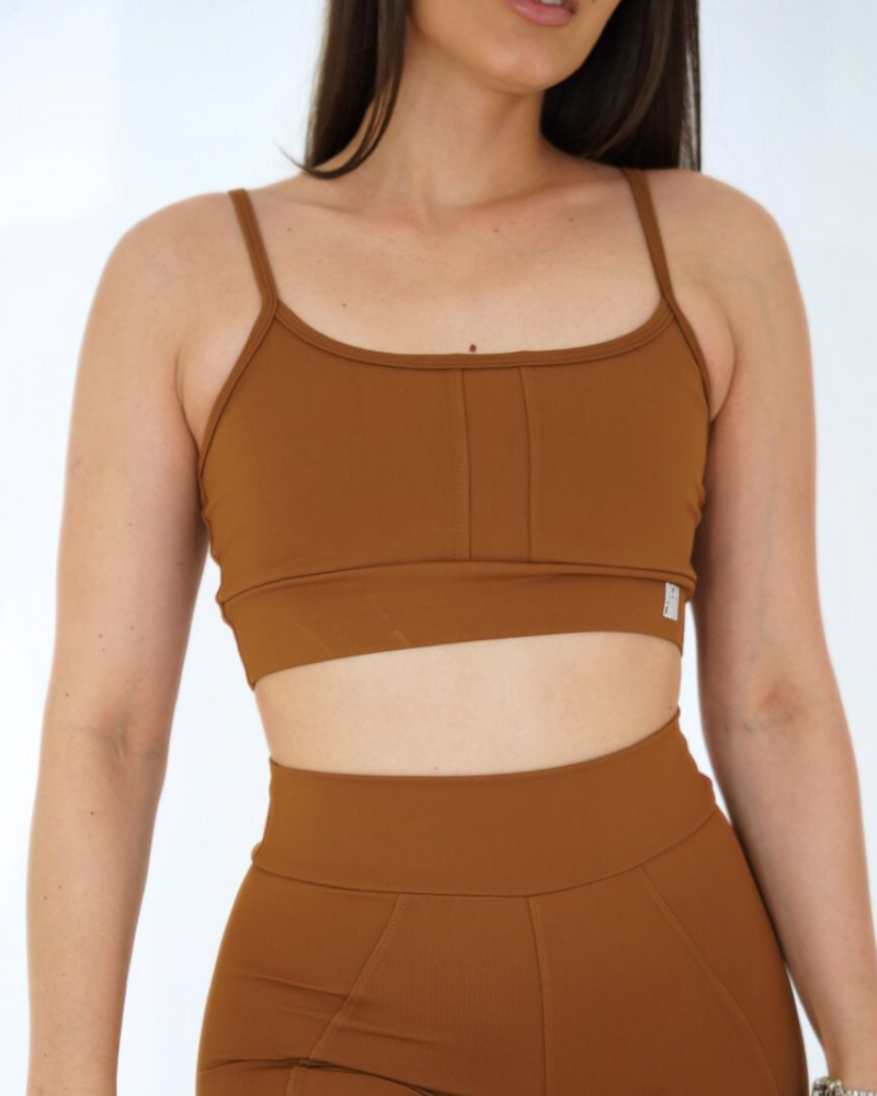 Top Basic Recort Caramelo